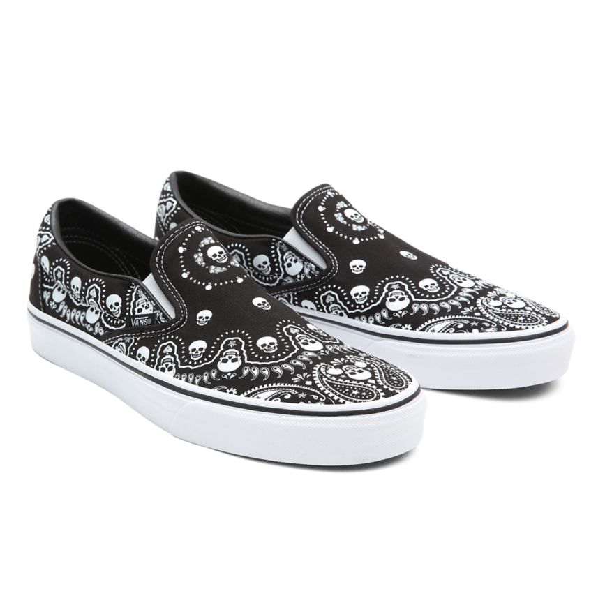 Vans Bandana Klassische Slip-On Schuhe Schwarz | VN054P7GS10