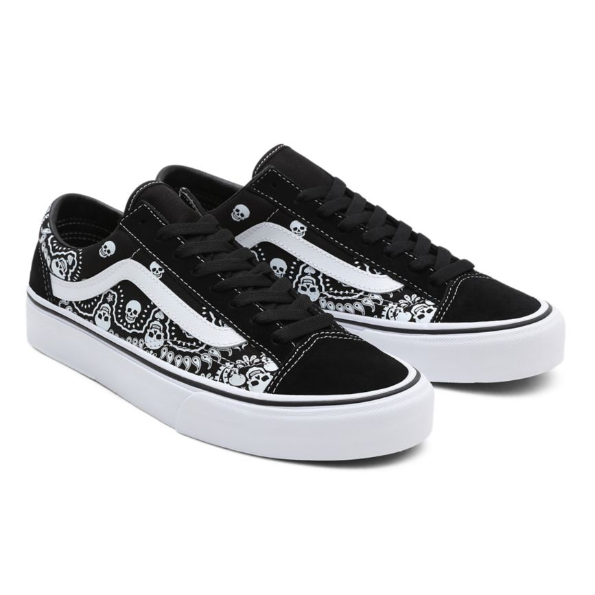 Vans Bandana Stylen 36 Schuhe Schwarz | VN779Q2WK39