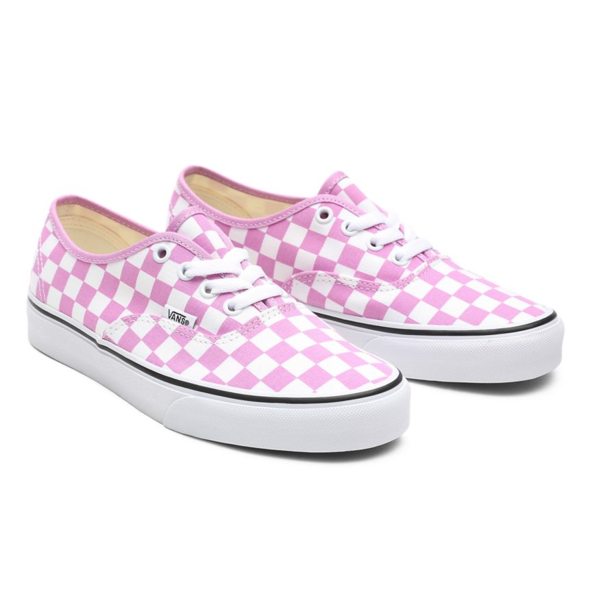 Vans Checkerboard Authentic Schuhe Rosa | VN938T0PQ79