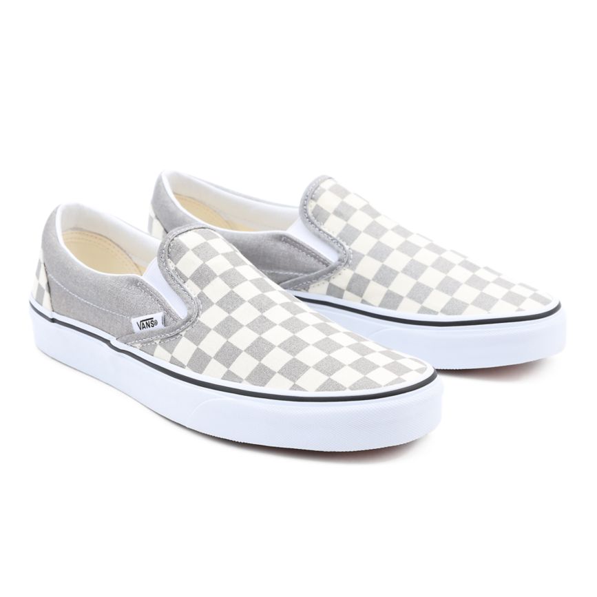 Vans Checkerboard Klassische Slip-On Schuhe Grau | VN031L2VC56