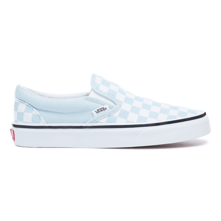 Vans Checkerboard Klassische Slip-On Schuhe Blau | VN671J9JK42