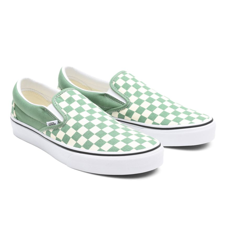 Vans Checkerboard Klassische Slip-On Schuhe Türkis | VN880C0LJ45