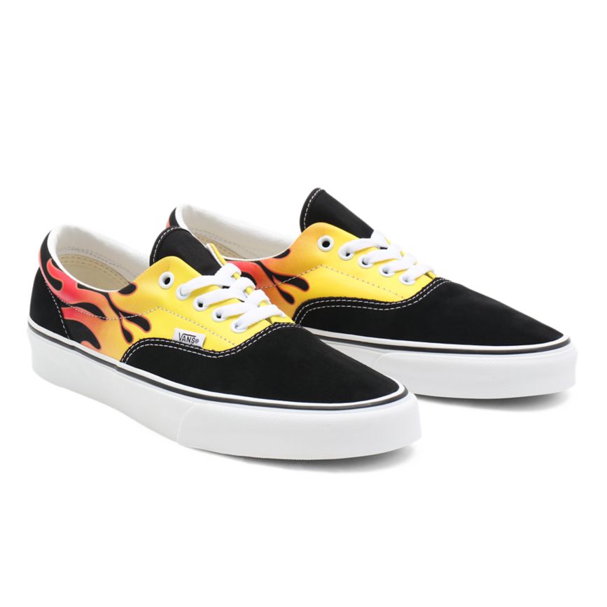 Vans Flame Era Schuhe Schwarz | VN693W6QV86