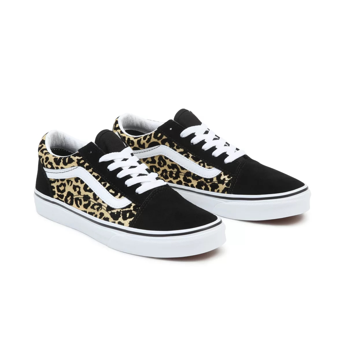 Vans Flocked Leopard Old Skool Schuhe Schwarz | VN277E3YT66