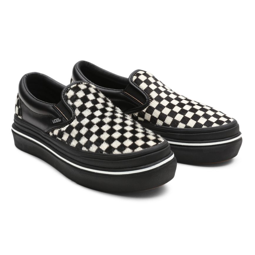 Vans Fury Super ComfyCush Slip-On Schuhe Schwarz | VN426D4NL95