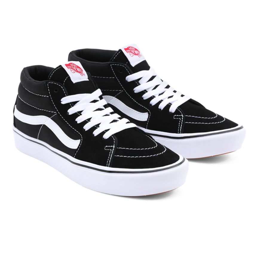 Vans Klassische ComfyCush Sk8-Mid Schuhe Schwarz | VN235X3EA90