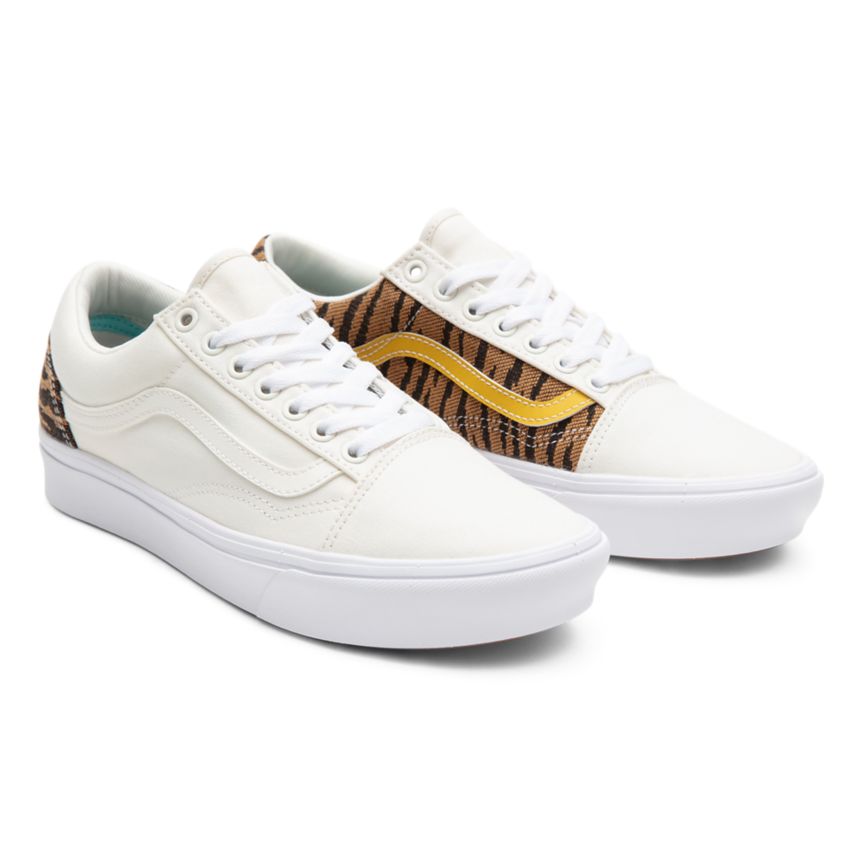 Vans Le Tigre ComfyCush Old Skool Schuhe Weiß | VN379U9DD51