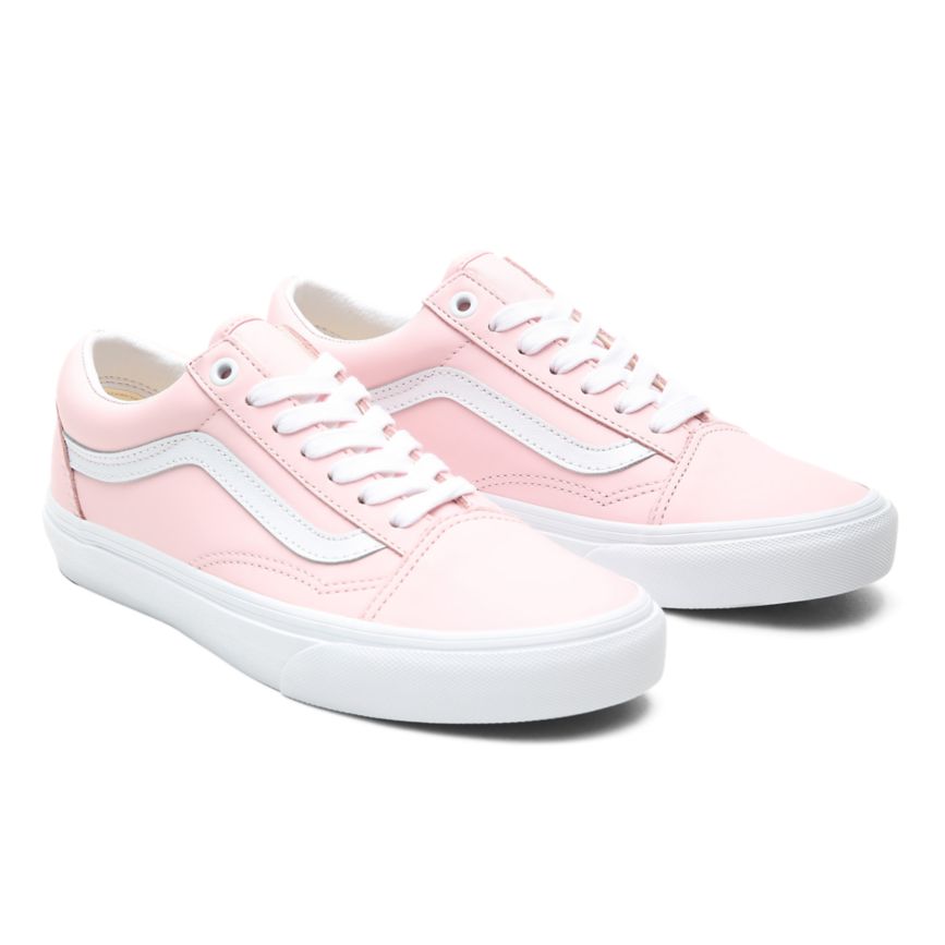 Vans Leder Old Skool Schuhe Weiß | VN111A1QZ48