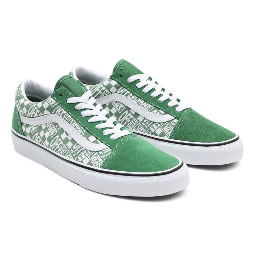 Vans Off The Wall Old Skool Schuhe Grün | VN183L2EY09