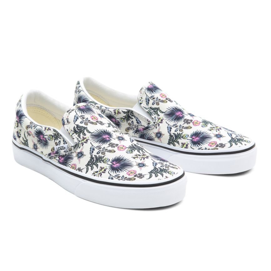 Vans Paradise Floral Klassische Slip-On Schuhe Weiß | VN064W5OQ04