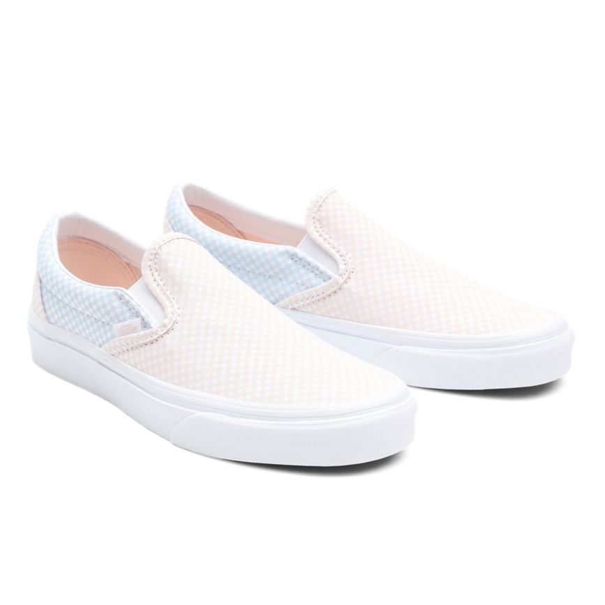 Vans Pastel Checkerboard Klassische Slip-On Schuhe Weiß | VN856G1OI65