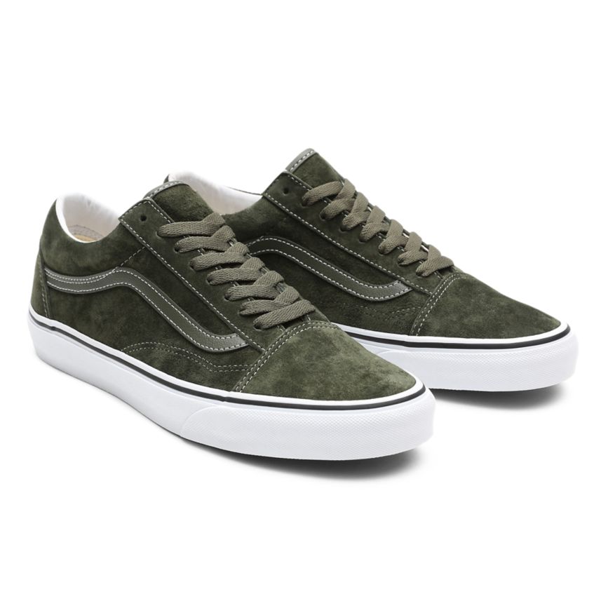 Vans Pig Wildleder Old Skool Schuhe Olivgrün | VN332B7HJ28
