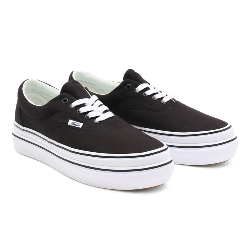 Vans Segeltuch Super ComfyCush Era Schuhe Schwarz | VN868N4XM52