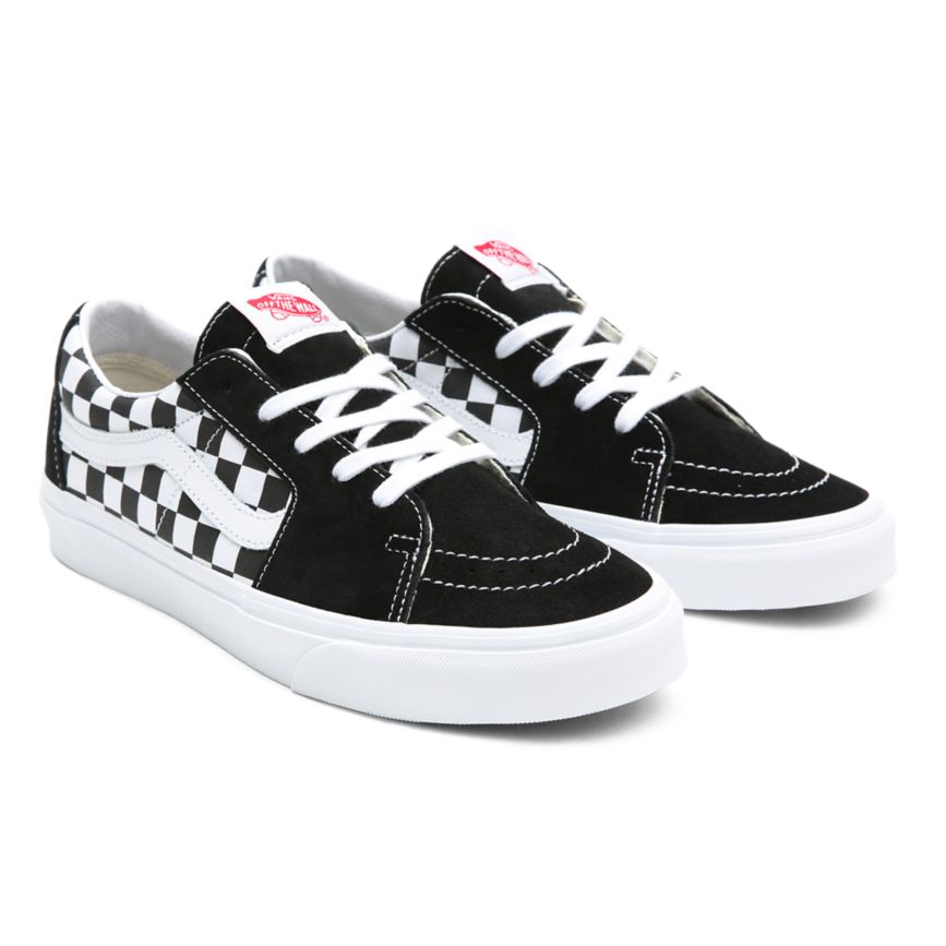 Vans Segeltuch Wildleder SK8-Low Schuhe Schwarz | VN185V4RC93