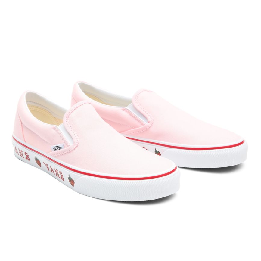 Vans Sidewall Print Klassische Slip-On Schuhe Rosa | VN128M7BX71