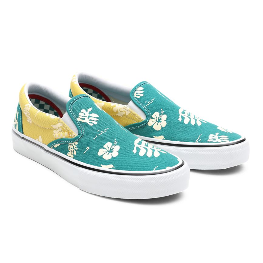 Vans Skate Aloha Slip-On Schuhe Türkis | VN630G4HY47