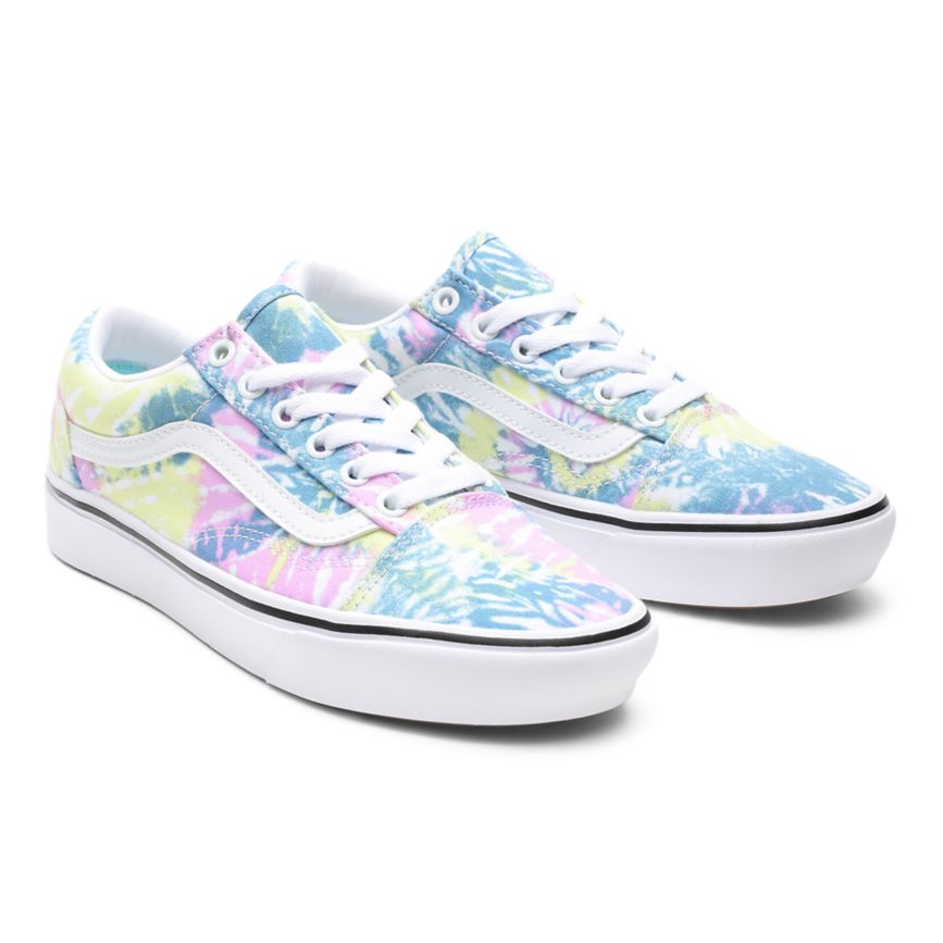 Vans Tie Dye ComfyCush Old Skool Schuhe Mehrfarbig | VN687Z5GL47
