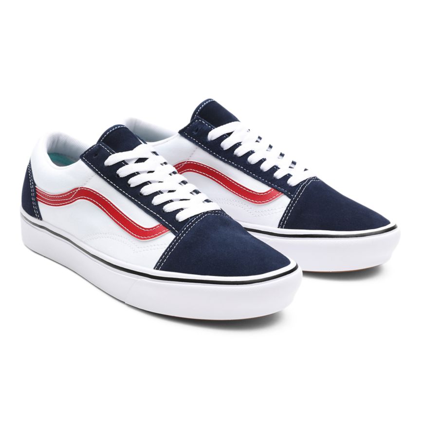 Vans Tri-Tone ComfyCush Old Skool Schuhe Navy | VN857H4OR05