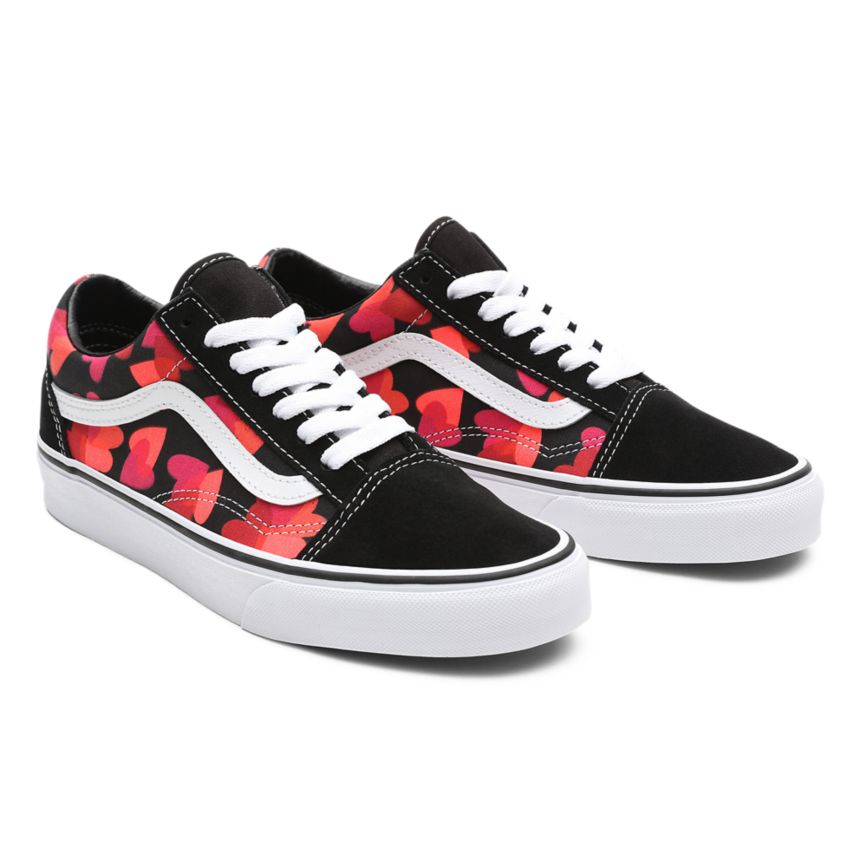 Vans Valentines Hearts Old Skool Schuhe Schwarz | VN076T9QA17