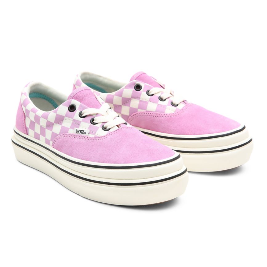Vans Wildleder Segeltuch Super ComfyCush Era Schuhe Rosa | VN049S8WG98